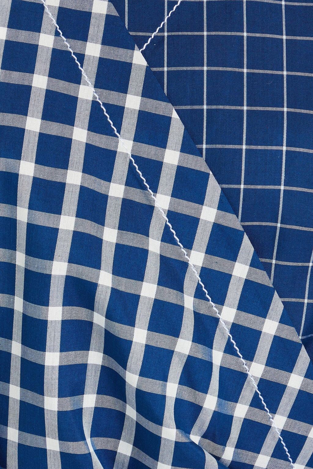 Tory Burch TORY BURCH Checked silk wrap top - Size: XXS T-Shirts | Shop From The Mirage