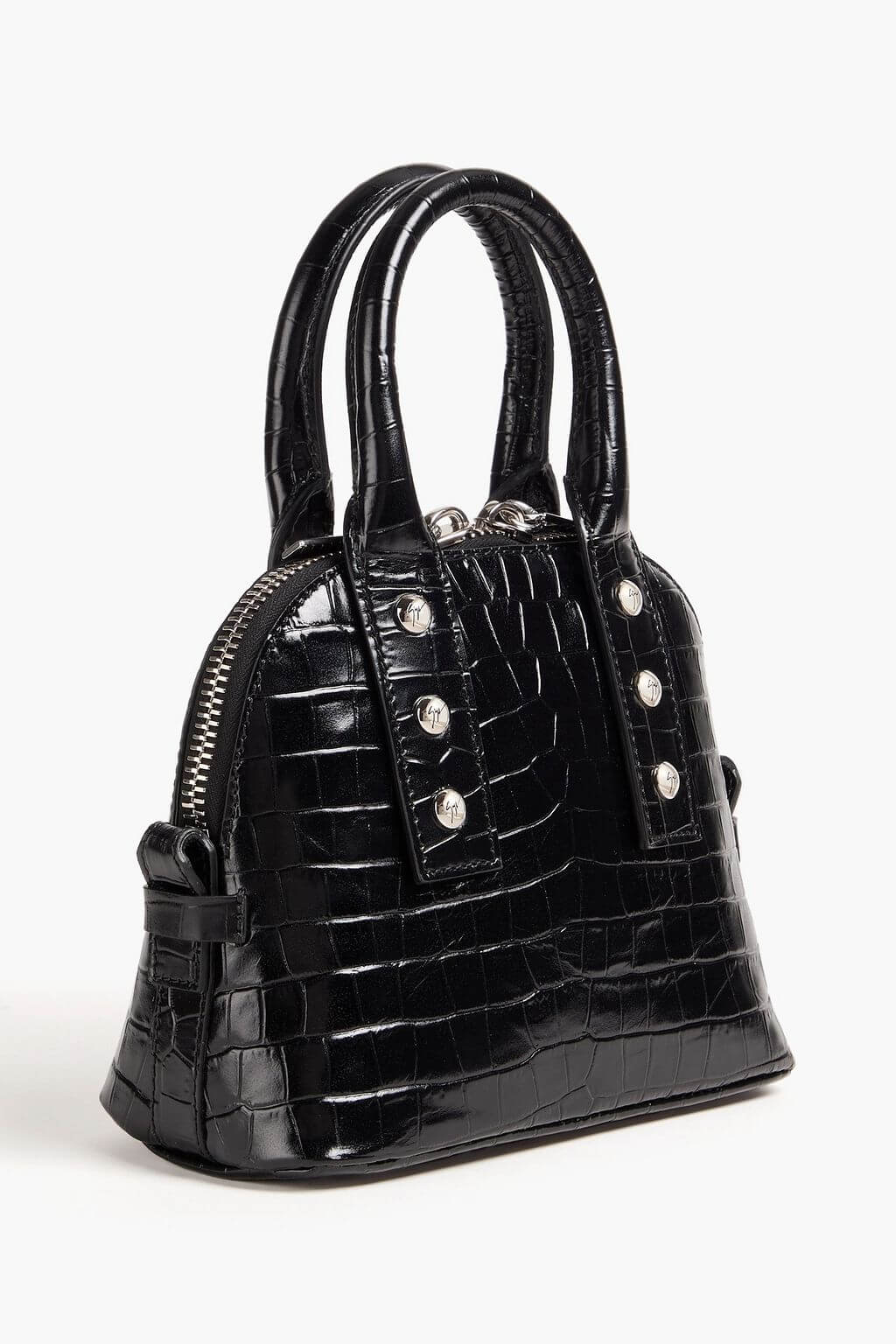 Giuseppe Zanotti GIUSEPPE ZANOTTI Studded croc-effect leather tote - Bags | Shop From The Mirage