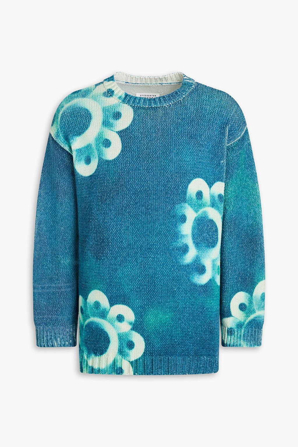 MAISON MARGIELA Tie-dyed ribbed-knit sweater