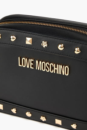 LOVE MOSCHINO Studded leather cross-body bag