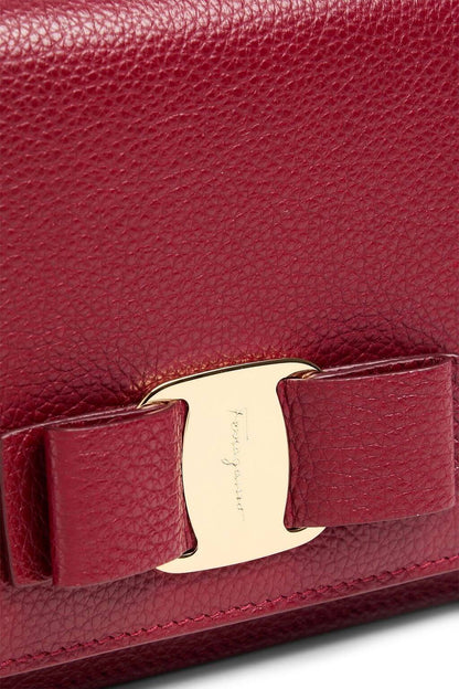 Ferragamo FERRAGAMO Vara pebbled-leather shoulder bag - Bags | Shop From The Mirage