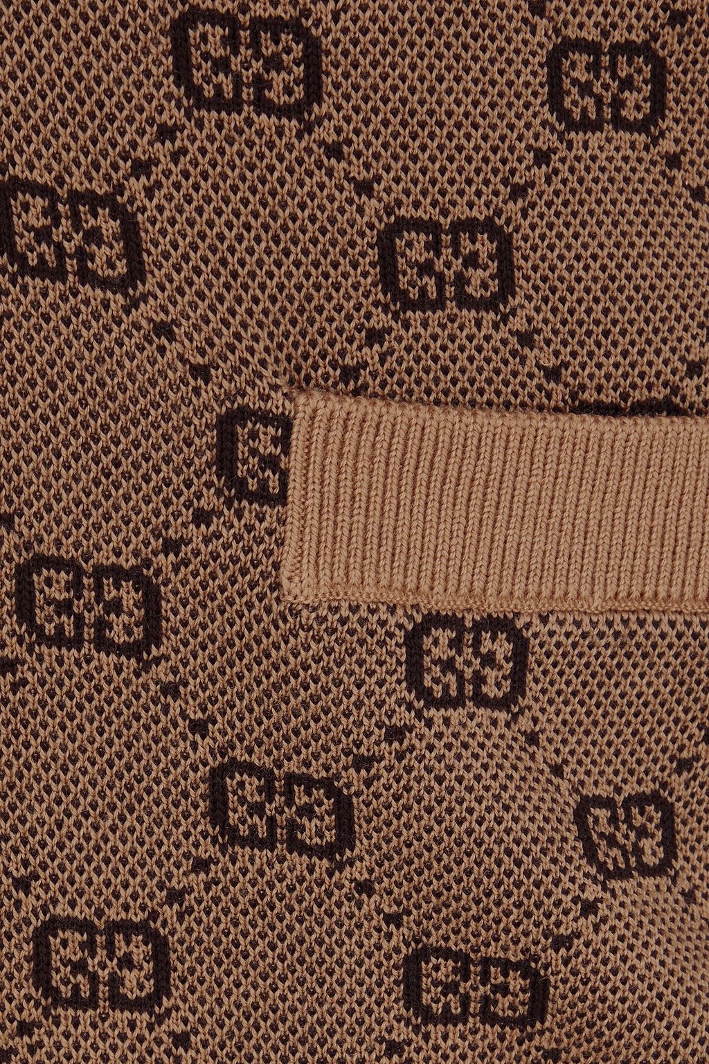 GUCCI Jacquard wool cardigan