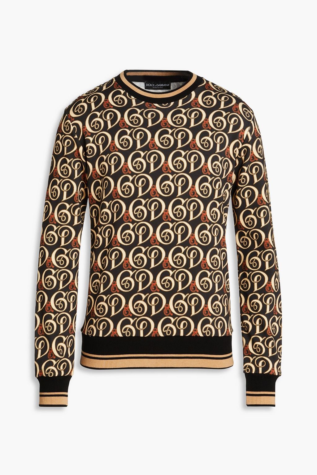 Dolce & Gabbana DOLCE&GABBANA Logo-print French cotton-terry sweatshirt - Size: S Sweatshirts | Shop From The Mirage