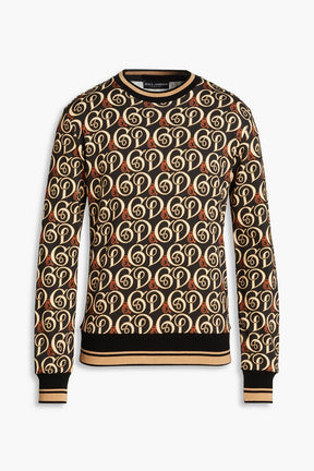 DOLCE&GABBANA Logo-print French cotton-terry sweatshirt