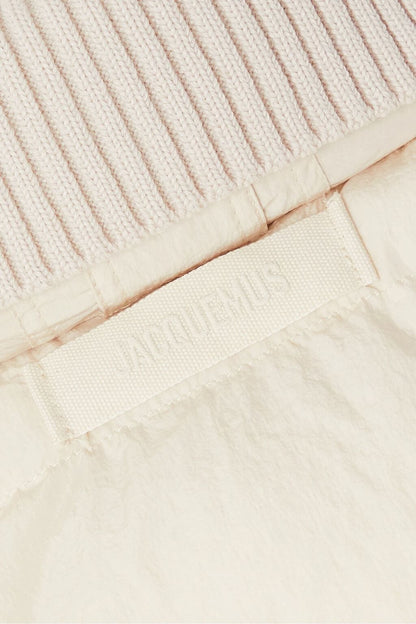 Jacquemus JACQUEMUS Caraco layered ribbed-knit and quilted shell jacket - Size: S Jackets | Shop From The Mirage