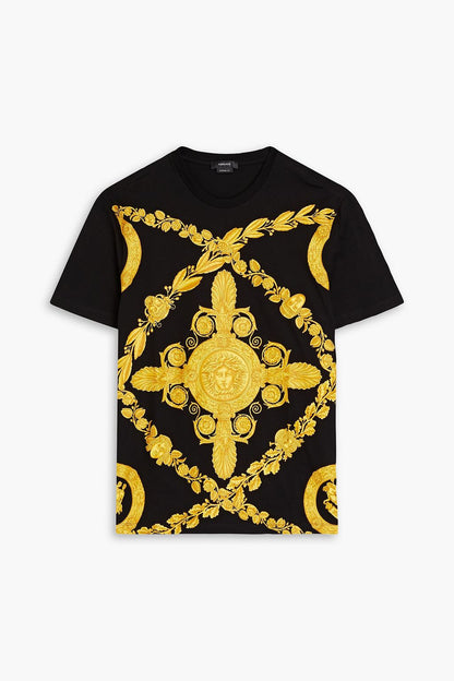 Versace VERSACE Printed cotton-jersey T-shirt - Size: M T-Shirts | Shop From The Mirage