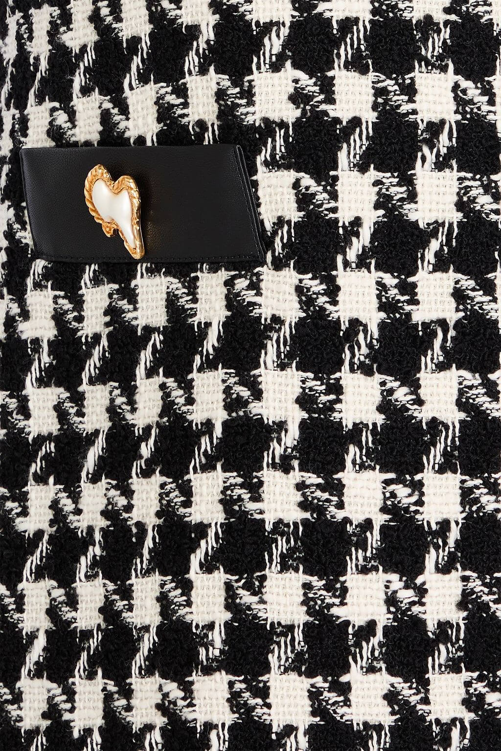 Moschino MOSCHINO Button-embellished houndstooth wool-blend tweed mini dress - Size: XXS Dresses | Shop From The Mirage