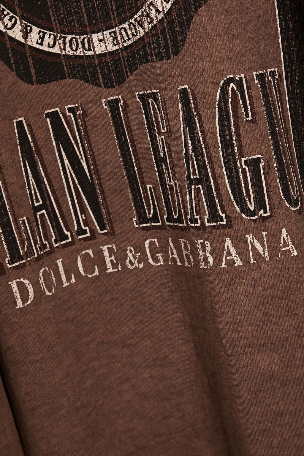 Dolce & Gabbana DOLCE&GABBANA Distressed printed cotton-jersey T-shirt - Size: M T-Shirts | Shop From The Mirage