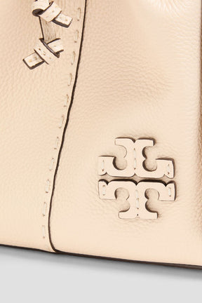 TORY BURCH McGraw Dragonfly smooth and pebbled-leather tote