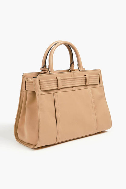 Moschino MOSCHINO Embellished leather-trimmed gabardine tote - Bags | Shop From The Mirage