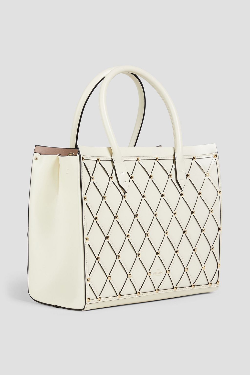 VALENTINO GARAVANI Rockstud laser-cut leather tote