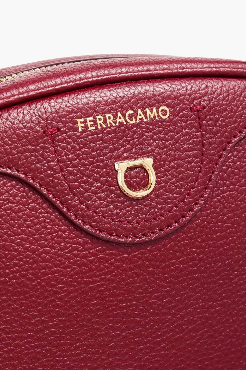 Ferragamo FERRAGAMO Pebbled-leather shoulder bag - Bags | Shop From The Mirage
