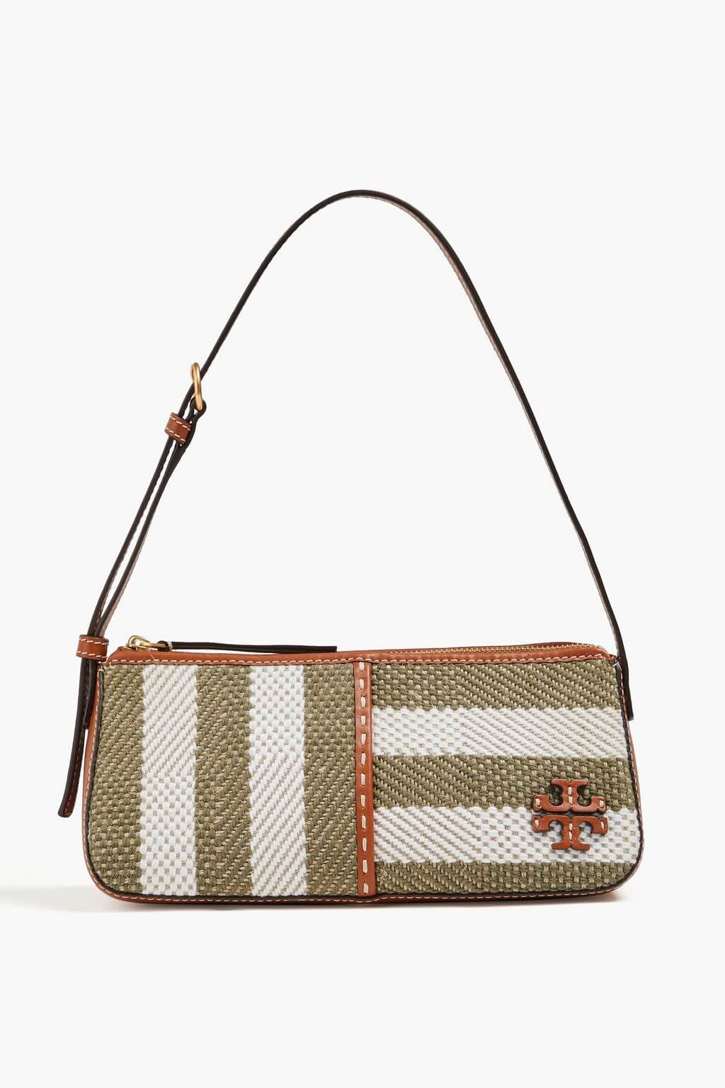 Tory Burch TORY BURCH Mcgraw striped tweed shoulder bag - Bags | Shop From The Mirage