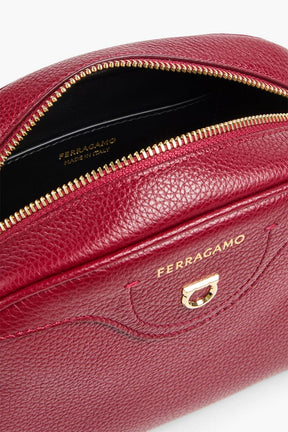 FERRAGAMO Pebbled-leather shoulder bag