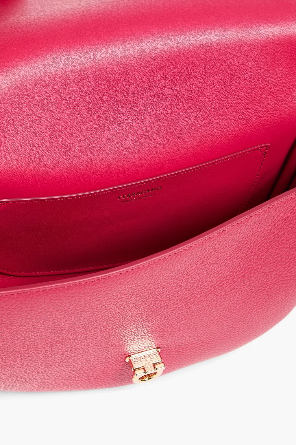 FERRAGAMO Travel pebbled-leather cross-body bag