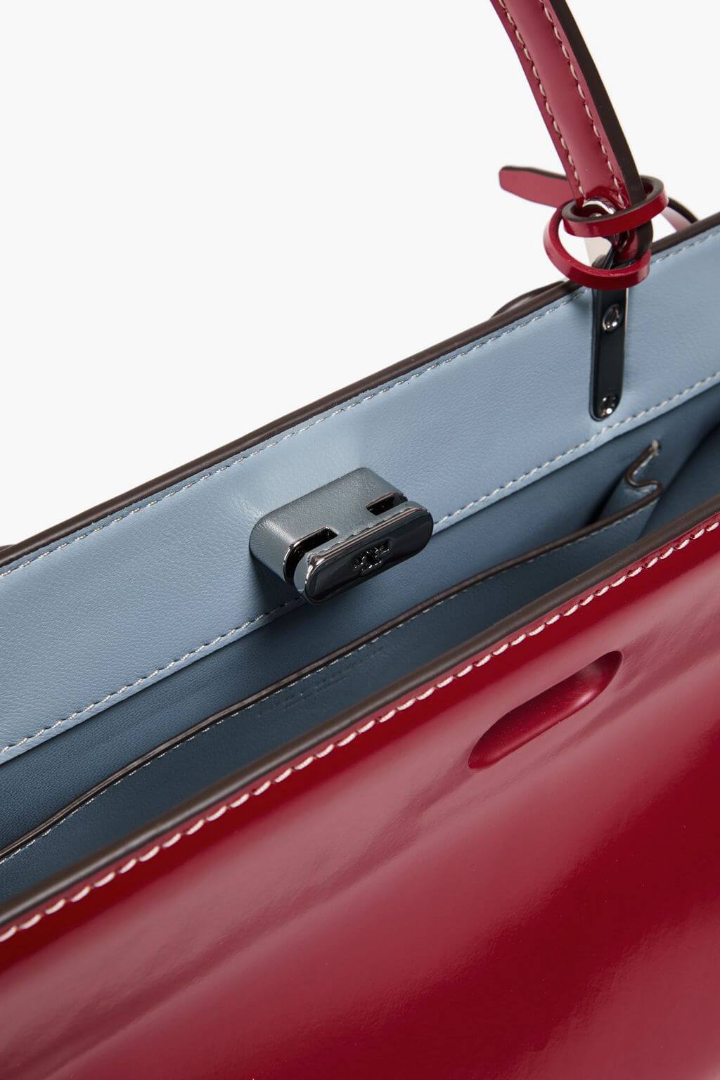 Tory Burch TORY BURCH Lee glossed-leather tote - Bags | Shop From The Mirage