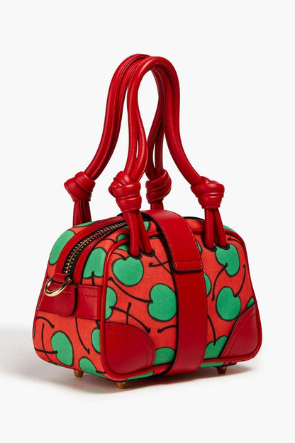 Moschino MOSCHINO Leather-trimmed printed canvas tote - Bags | Shop From The Mirage