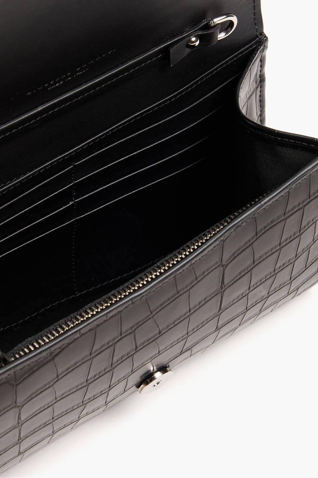 Giuseppe Zanotti GIUSEPPE ZANOTTI Croc-effect leather box clutch - Bags | Shop From The Mirage