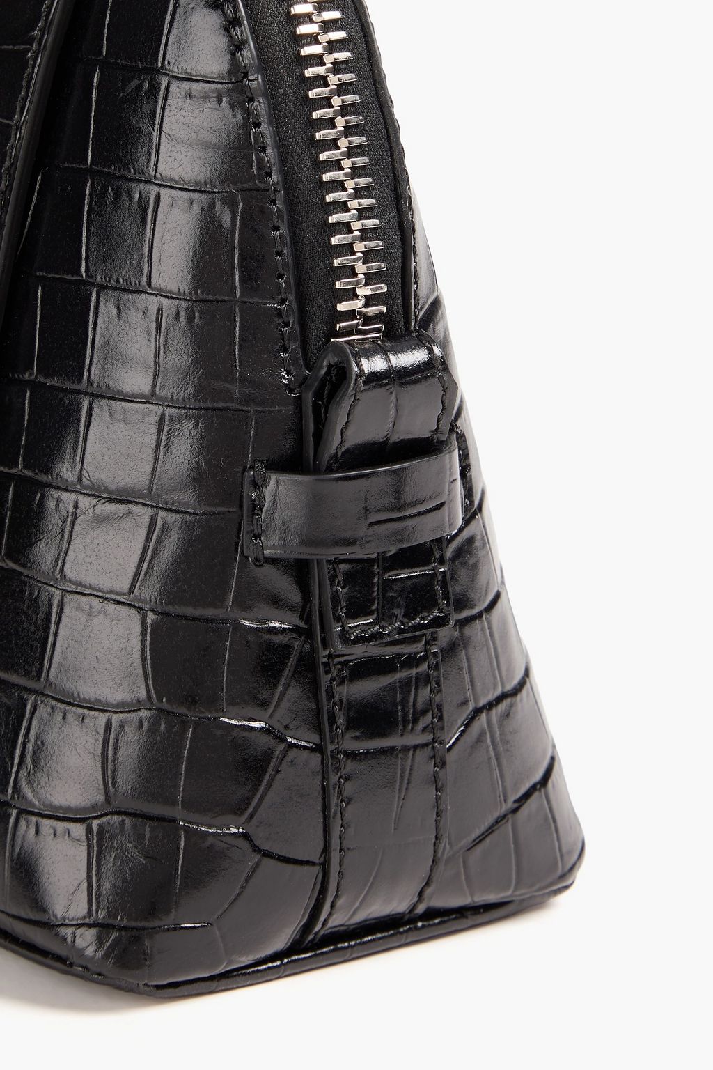 GIUSEPPE ZANOTTI Studded croc-effect leather tote