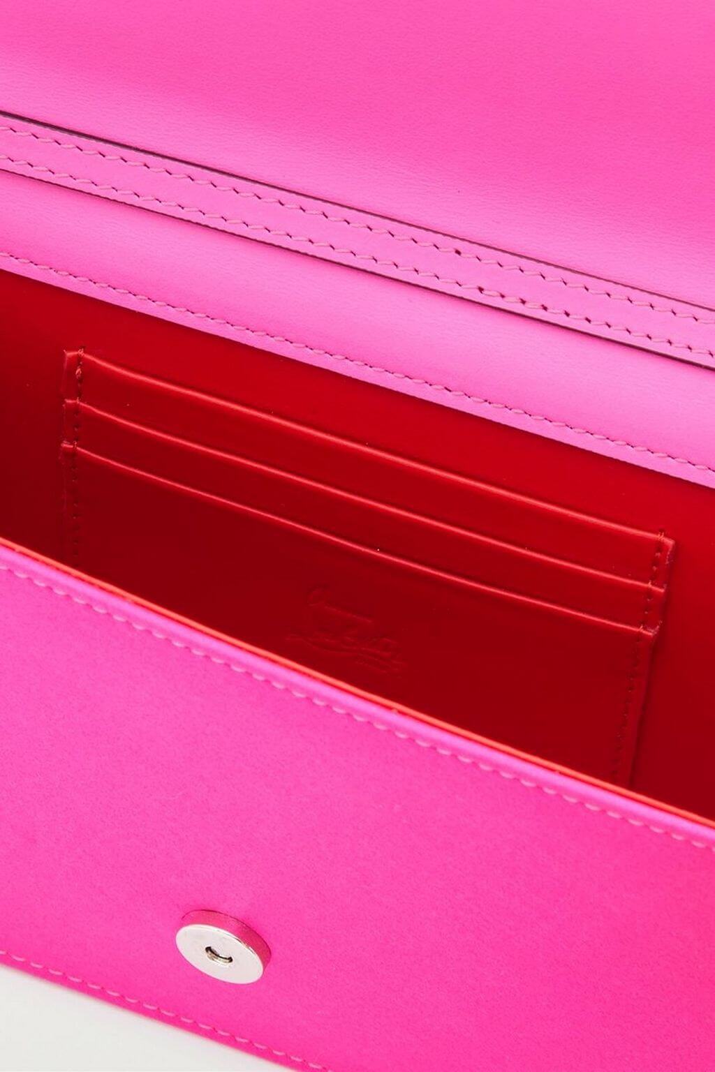 Christian Louboutin CHRISTIAN LOUBOUTIN Loubi54 embellished satin clutch - Bags | Shop From The Mirage