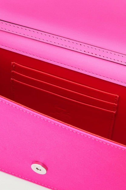 Christian Louboutin CHRISTIAN LOUBOUTIN Loubi54 embellished satin clutch - Bags | Shop From The Mirage