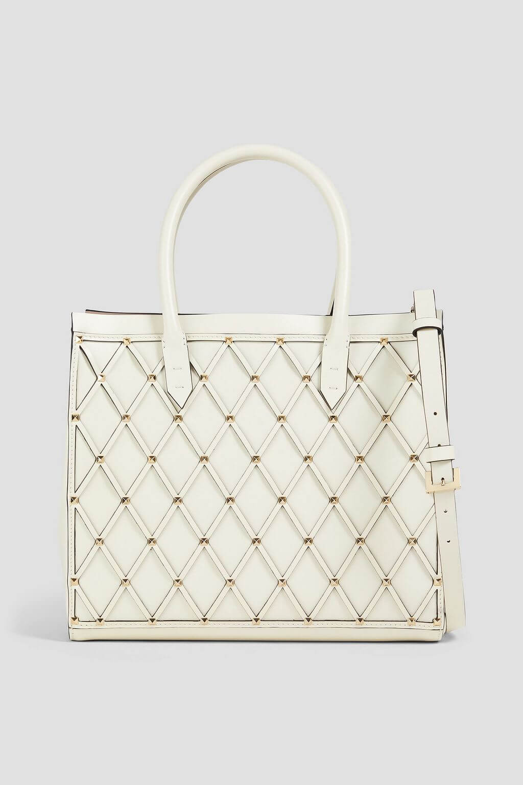 Valentino Garavani VALENTINO GARAVANI Rockstud laser-cut leather tote - Bags | Shop From The Mirage