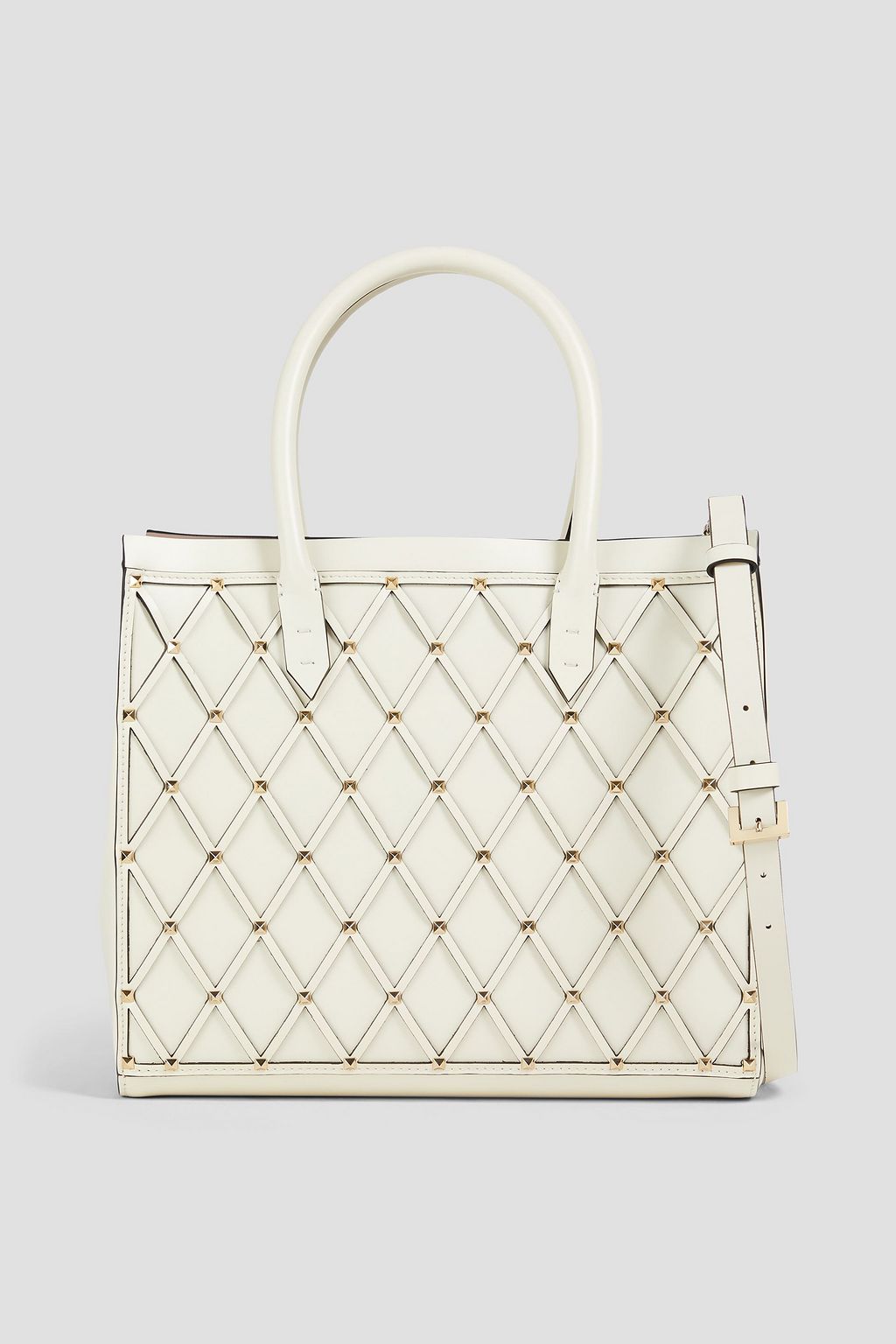 VALENTINO GARAVANI Rockstud laser-cut leather tote