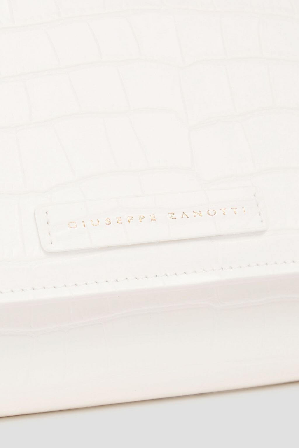 Giuseppe Zanotti GIUSEPPE ZANOTTI Faux croc-effect leather box clutch - Bags | Shop From The Mirage