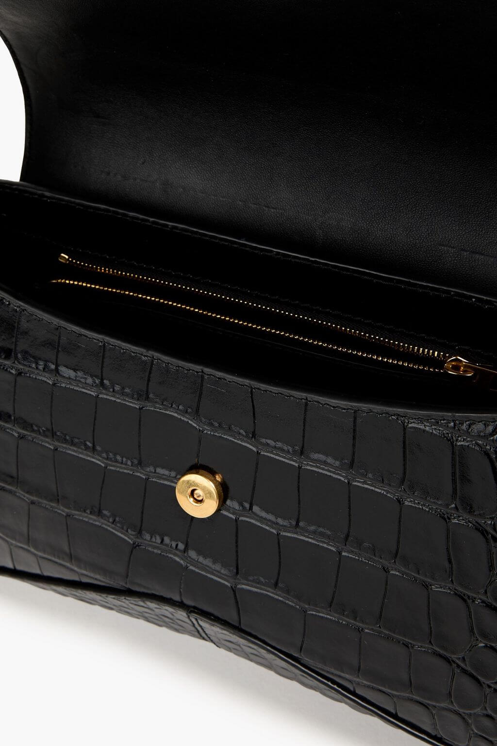 Balenciaga BALENCIAGA XX Flap croc-effect leather shoulder bag - Bags | Shop From The Mirage