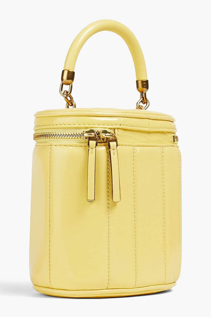 Tory Burch TORY BURCH Kira quilted patent-leather bucket bag - Bags | Shop From The Mirage