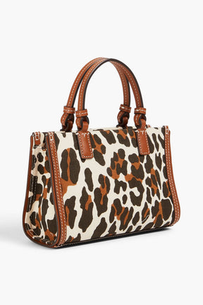 TORY BURCH Ella leopard-print canvas tote