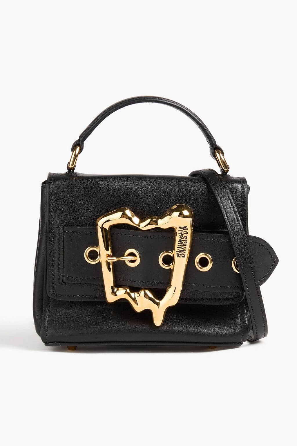 Moschino MOSCHINO Morphed Buckle embellished leather tote - Bags | Shop From The Mirage