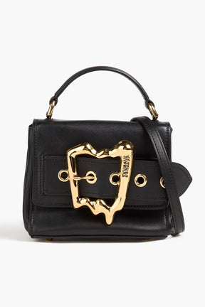 MOSCHINO Morphed Buckle embellished leather tote