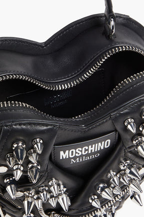 MOSCHINO Embellished leather tote