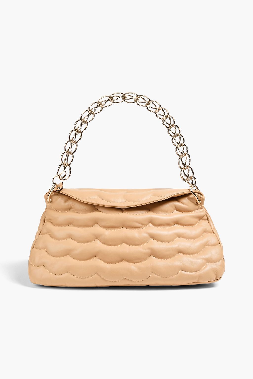 Quilted leather tote