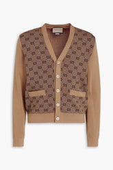 GUCCI Jacquard wool cardigan