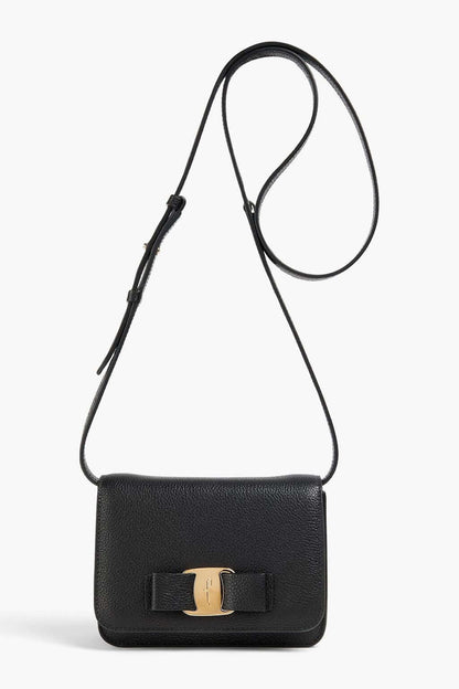 Ferragamo FERRAGAMO Vara pebbled-leather shoulder bag - Bags | Shop From The Mirage
