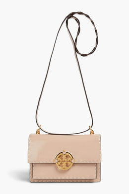 Tory Burch Miller Glossed-Leather Cross-Body Bag