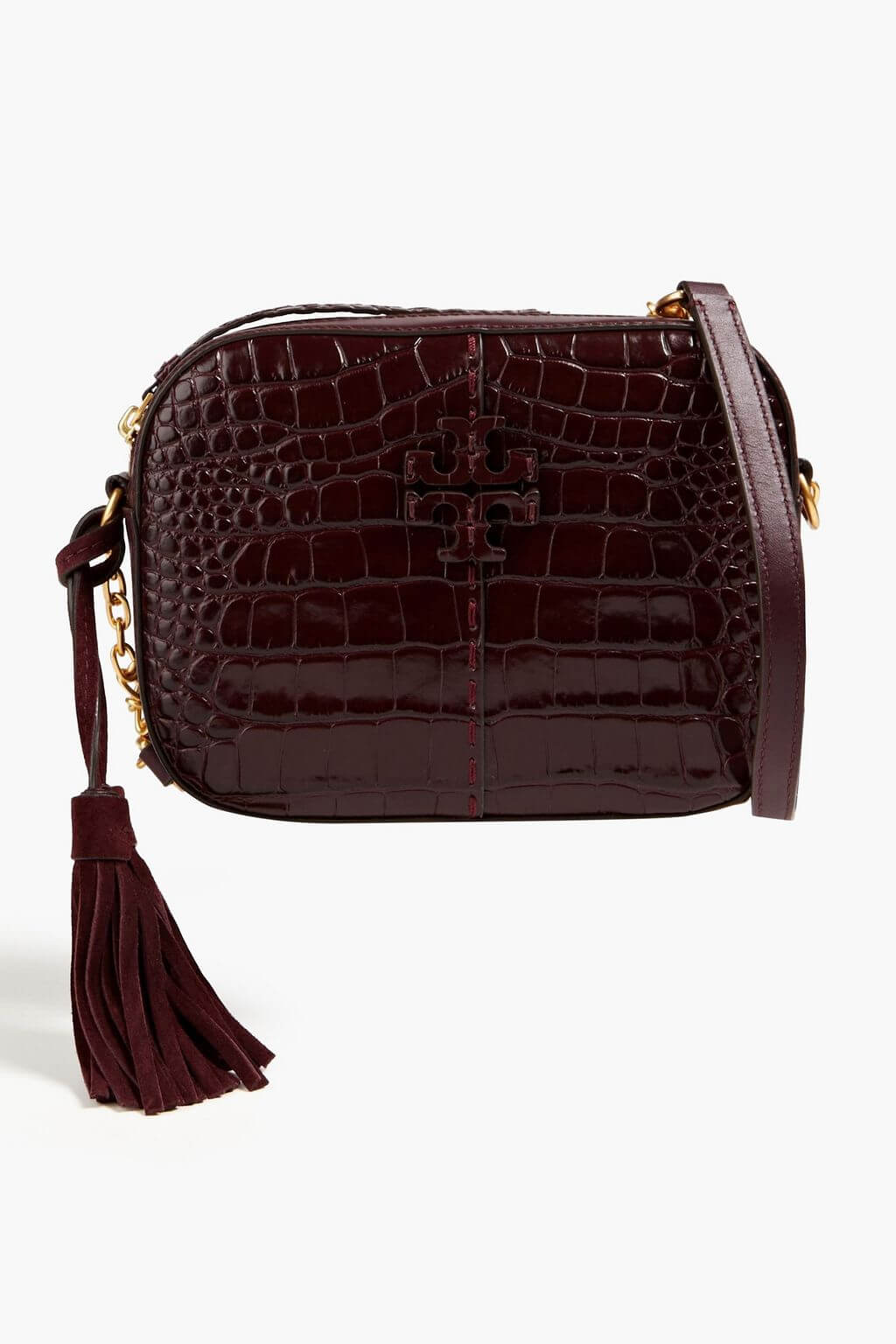 Tory Burch TORY BURCH McGraw croc-effect leather cross-body bag - Bags | Shop From The Mirage