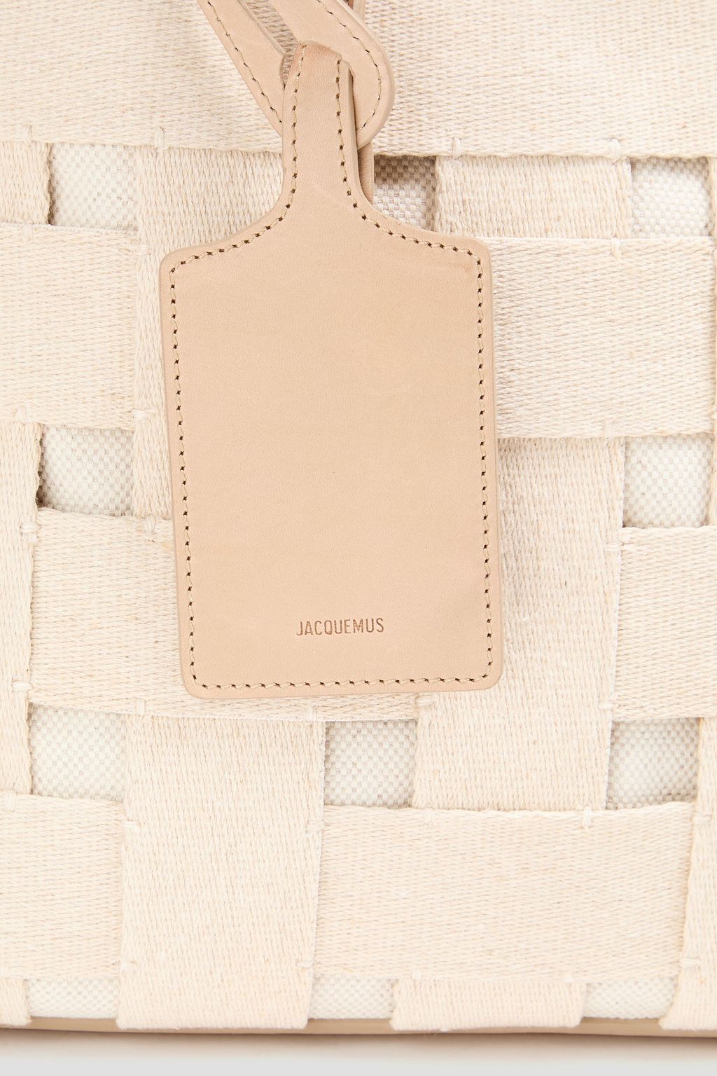 JACQUEMUS Le Cabas woven canvas tote