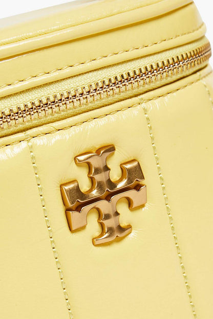 Tory Burch TORY BURCH Kira quilted patent-leather bucket bag - Bags | Shop From The Mirage