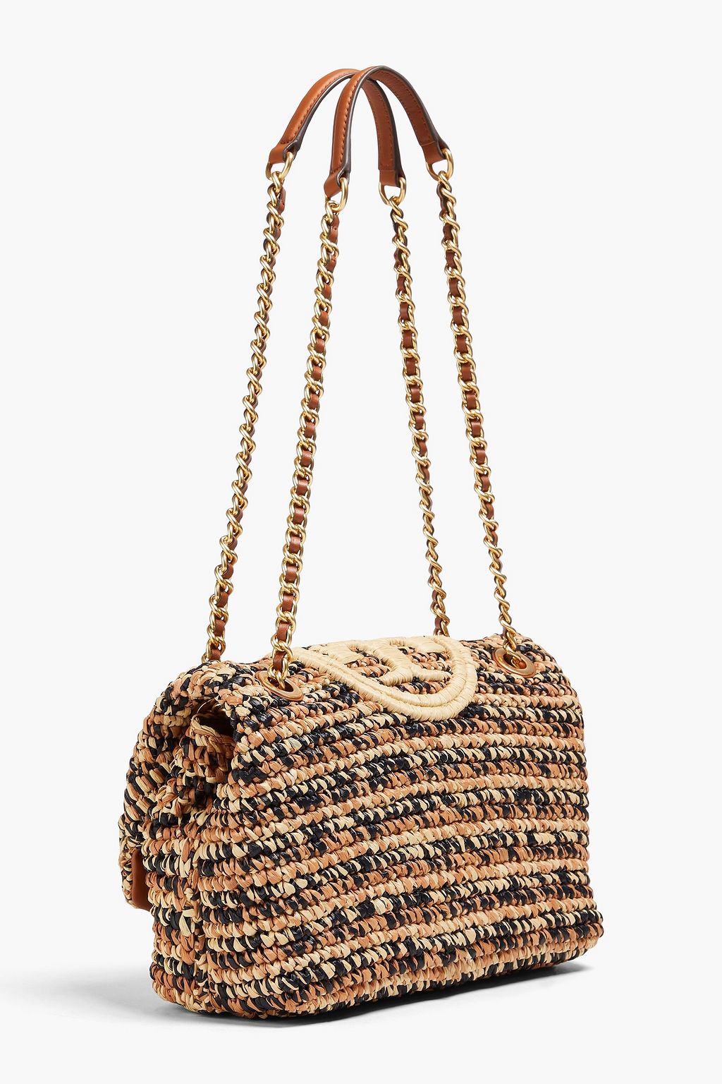 Tory burch fleming straw sale