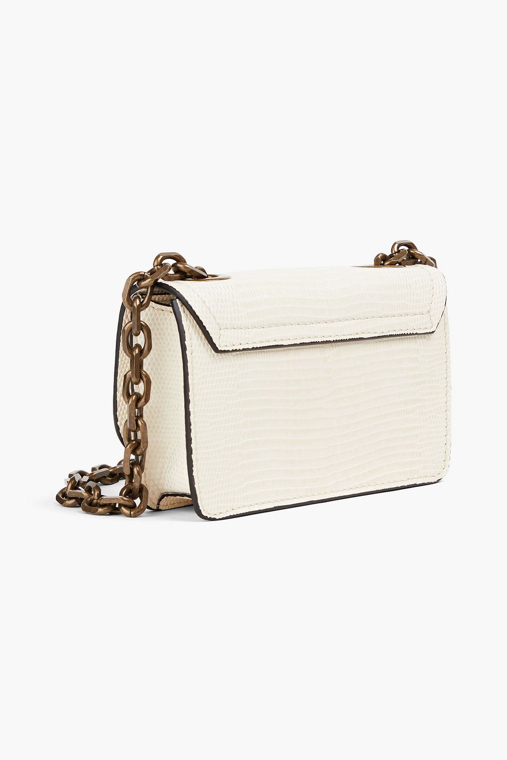 MOSCHINO Lizard-effect leather shoulder bag