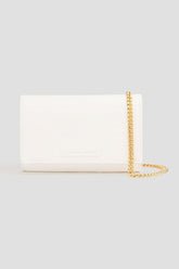 GIUSEPPE ZANOTTI Faux croc-effect leather box clutch