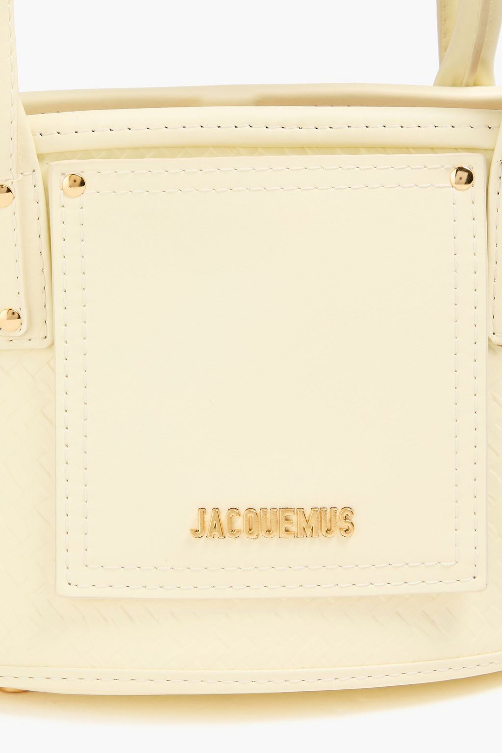 JACQUEMUS Textured-leather tote