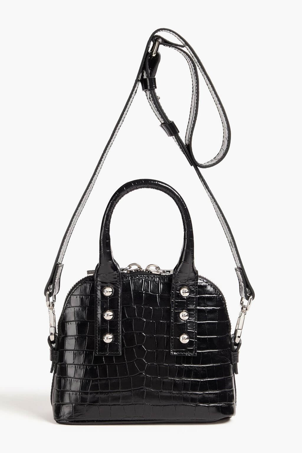 Giuseppe Zanotti GIUSEPPE ZANOTTI Studded croc-effect leather tote - Bags | Shop From The Mirage