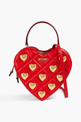 MOSCHINO Quilted embellished leather tote