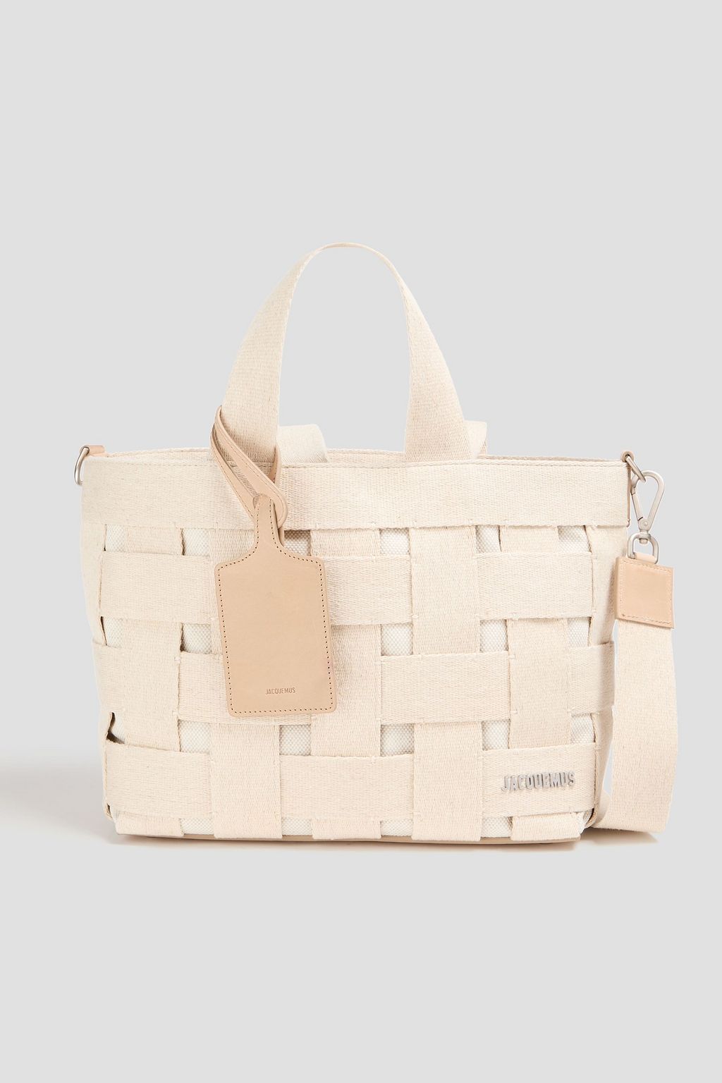 JACQUEMUS Le Cabas woven canvas tote