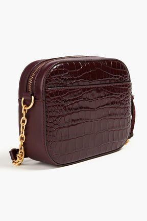 TORY BURCH McGraw croc-effect leather cross-body bag