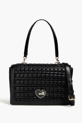 LOVE MOSCHINO Woven faux leather shoulder bag